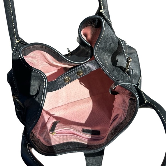 Dooney & Bourke Black Logo Lock Leather Bag - Picture 4 of 15